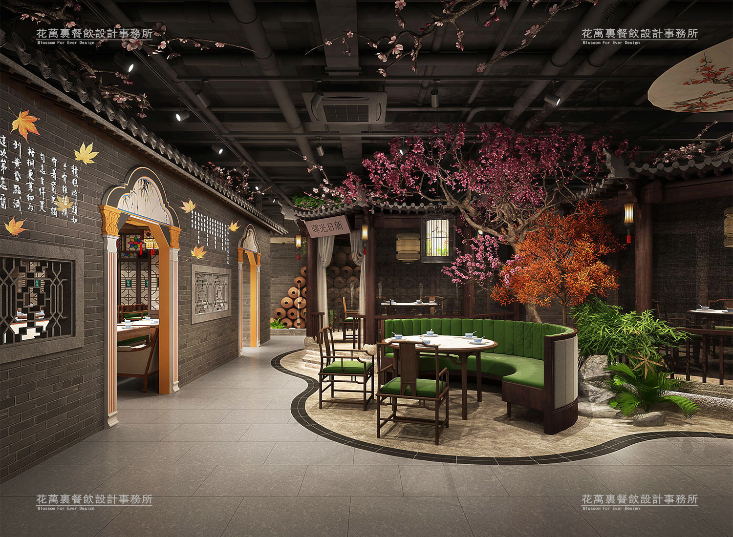 西安餐飲店設計中室內環(huán)境色彩作用