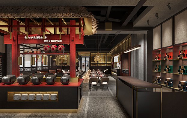 【湘古肴】中餐餐飲空間設(shè)計案例