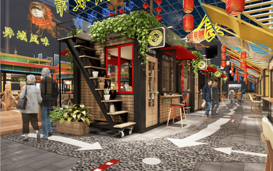 【敦煌夜市】夜市餐飲空間設(shè)計(jì)案例