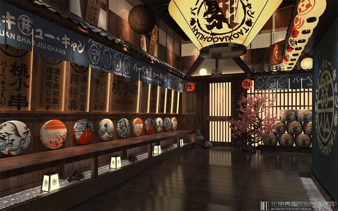 【桃小串】日料餐飲全案策劃設計案例圖片 2