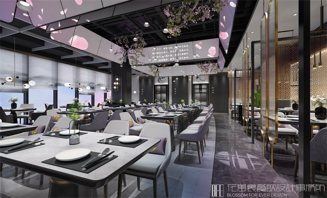【梨花春雨】中餐餐飲空間設(shè)計(jì)案例圖片3