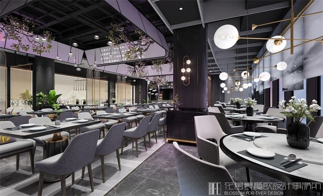 【梨花春雨】中餐餐飲空間設(shè)計(jì)案例圖片2