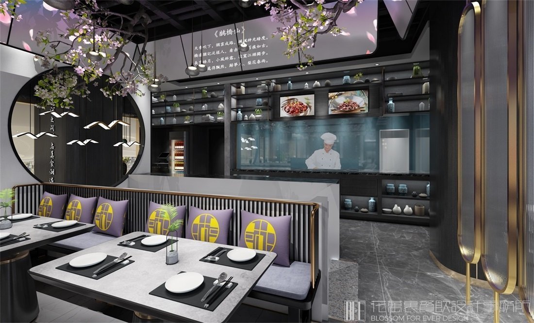 【梨花春雨】中餐餐飲空間設(shè)計(jì)案例圖片4