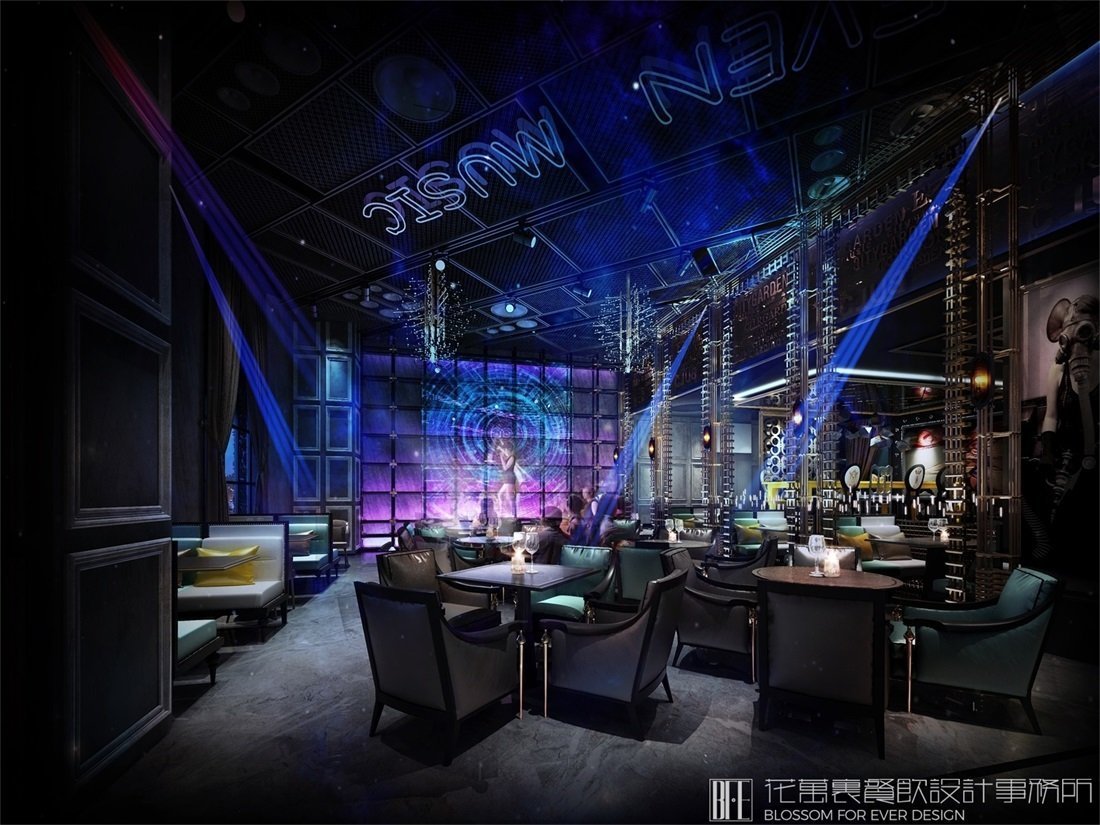 【十一】音樂(lè)餐吧餐飲空間設(shè)計(jì)案例圖片 02