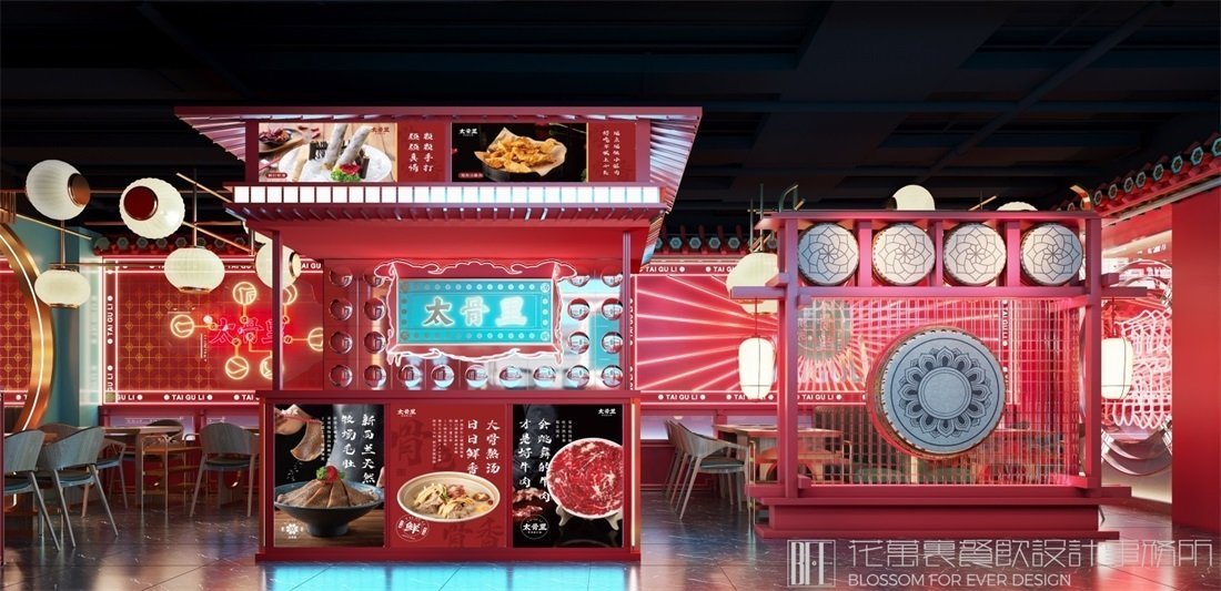 【太骨里】火鍋店裝修設(shè)計案例圖片 8