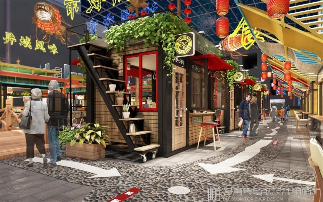 【敦煌夜市】夜市餐飲空間設(shè)計(jì)案例圖片 6