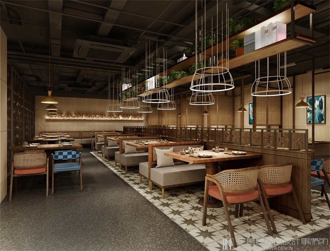 【千滋百味】自助餐餐飲空間設(shè)計(jì)案例圖片3