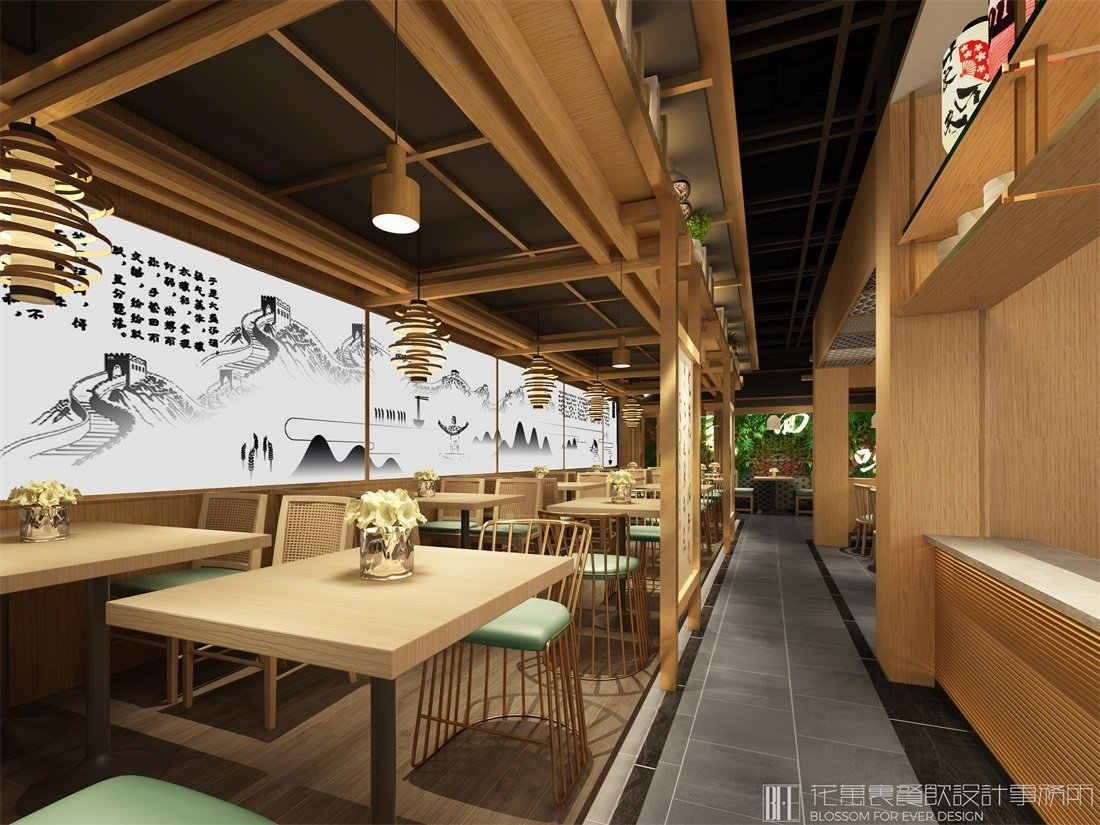 【麥未面屋】面館餐飲空間設(shè)計案例圖片 4