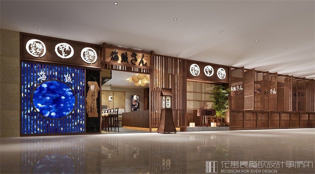【海賊王】日料餐飲空間設(shè)計(jì)案例圖片 1