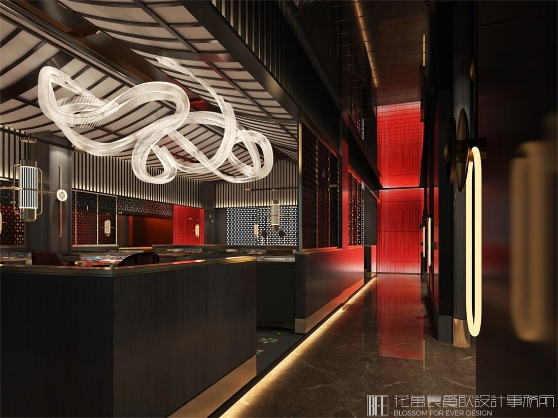【東來(lái)順】火鍋店餐飲空間設(shè)計(jì)案例圖片 3