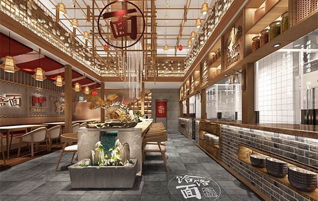 【金剛饸饹面】面館餐飲空間設(shè)計(jì)案例