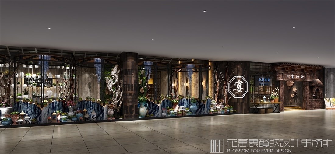 【小宴風(fēng)云】中餐餐飲空間設(shè)計(jì)案例圖片 1