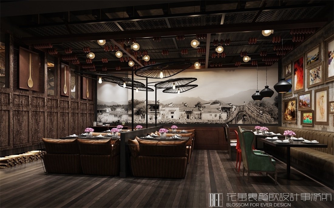 【小宴風(fēng)云】中餐餐飲空間設(shè)計(jì)案例圖片 5