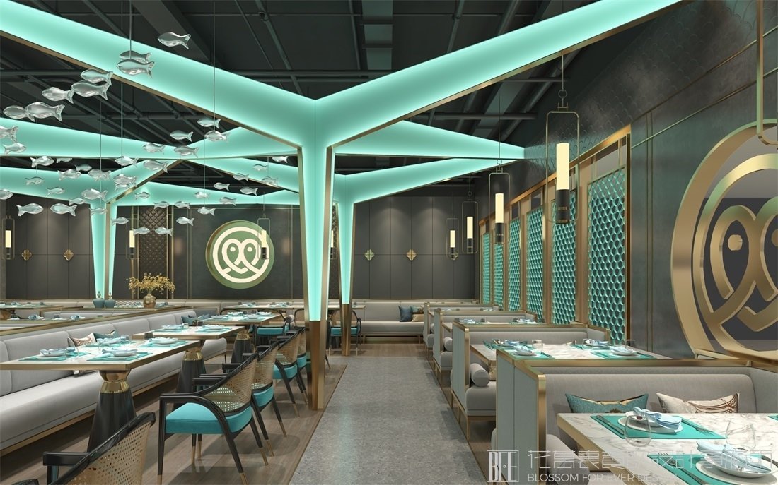 【歆魚(yú)坊】中餐餐飲空間設(shè)計(jì)案例圖片4