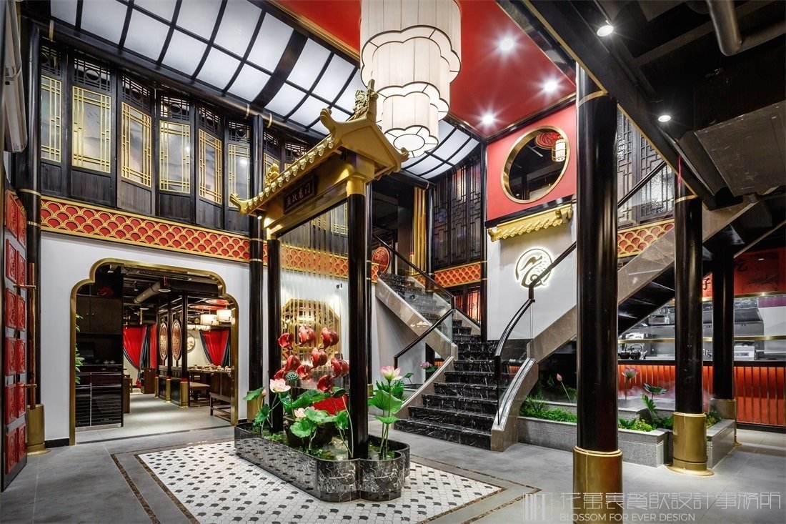 【東灶魚頭】火鍋店餐飲空間設(shè)計案例圖片 7