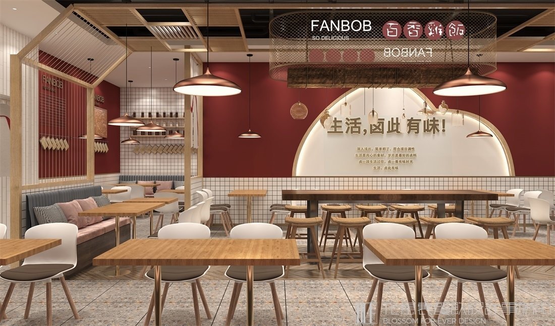 【飯伯伯】快餐店餐飲空間設(shè)計案例圖片 7
