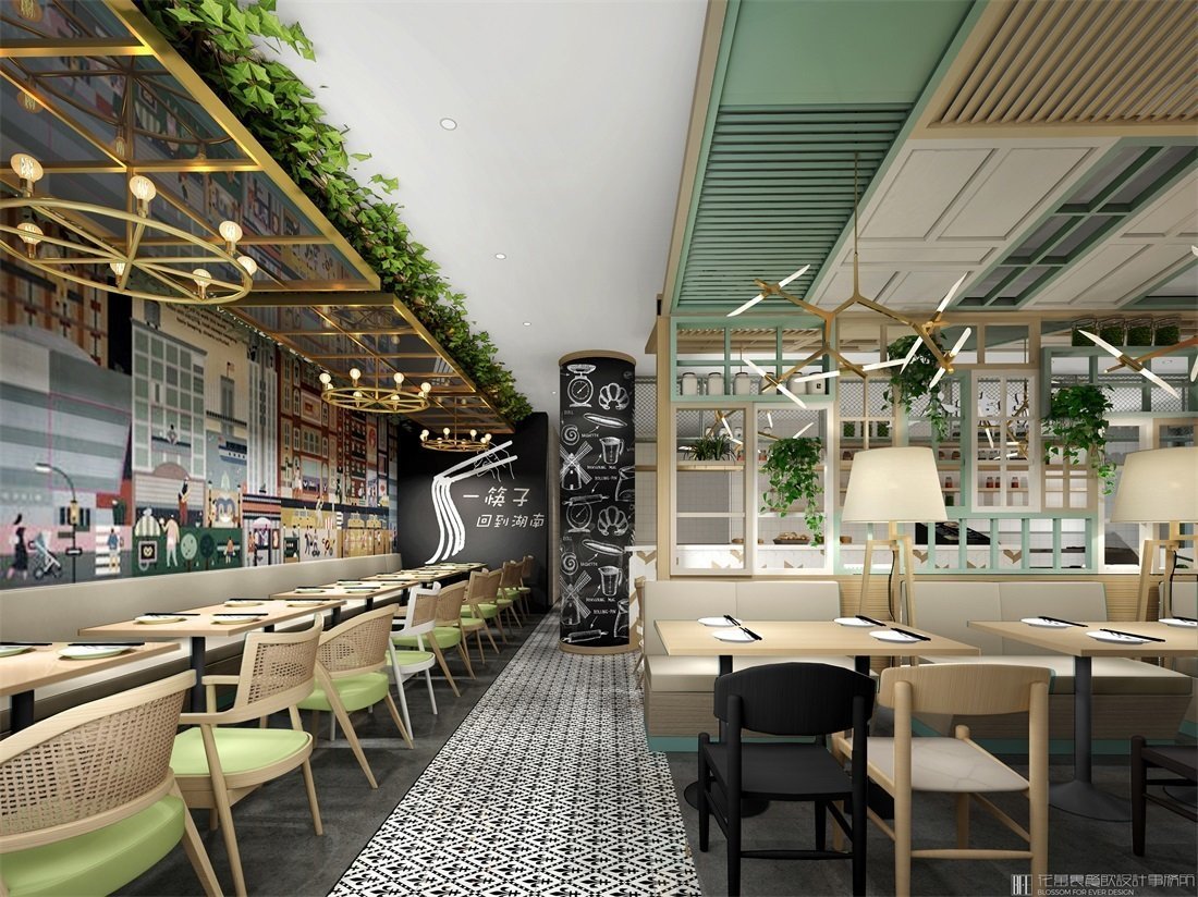 【三個辣椒】米粉店餐飲空間設(shè)計案例圖片 1