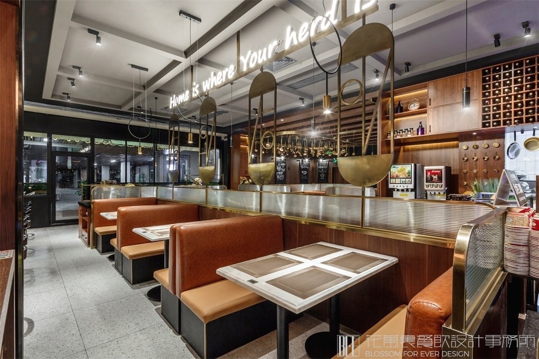 【臺北牛扒】自助餐餐飲空間設(shè)計案例圖片 3