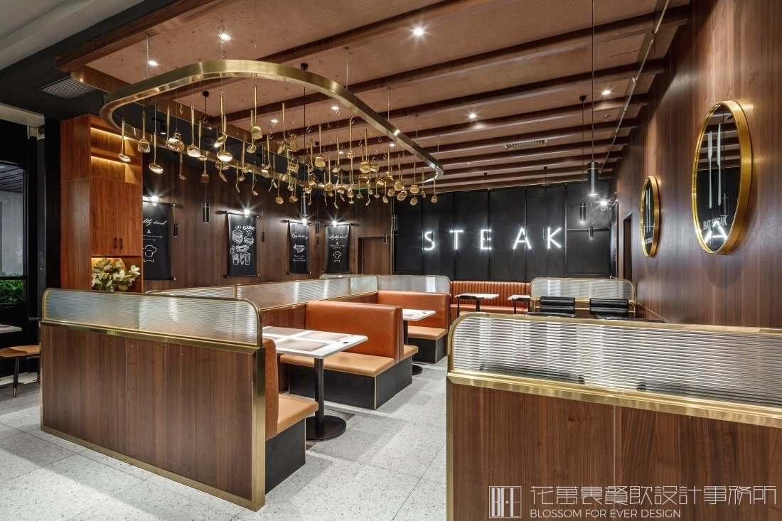 【臺北牛扒】自助餐餐飲空間設(shè)計案例圖片 7