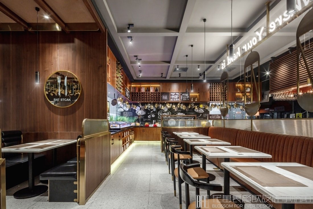 【臺北牛扒】自助餐餐飲空間設(shè)計案例圖片 9