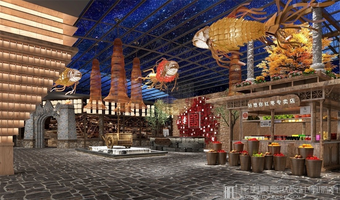 【新鄭服務(wù)區(qū)】中餐餐飲空間設(shè)計(jì)案例圖片 8