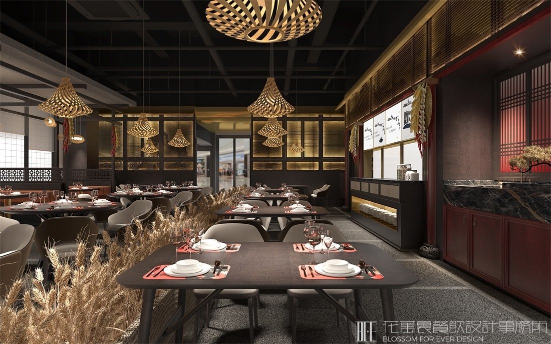 【湘古肴】中餐餐飲空間設(shè)計案例圖片 4