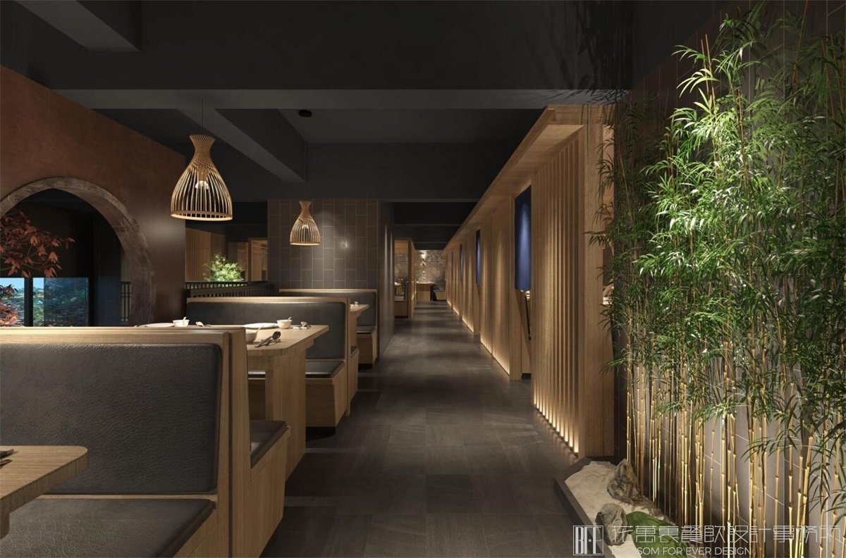 【桃太郎】日料餐飲空間設(shè)計(jì)案例圖片 4